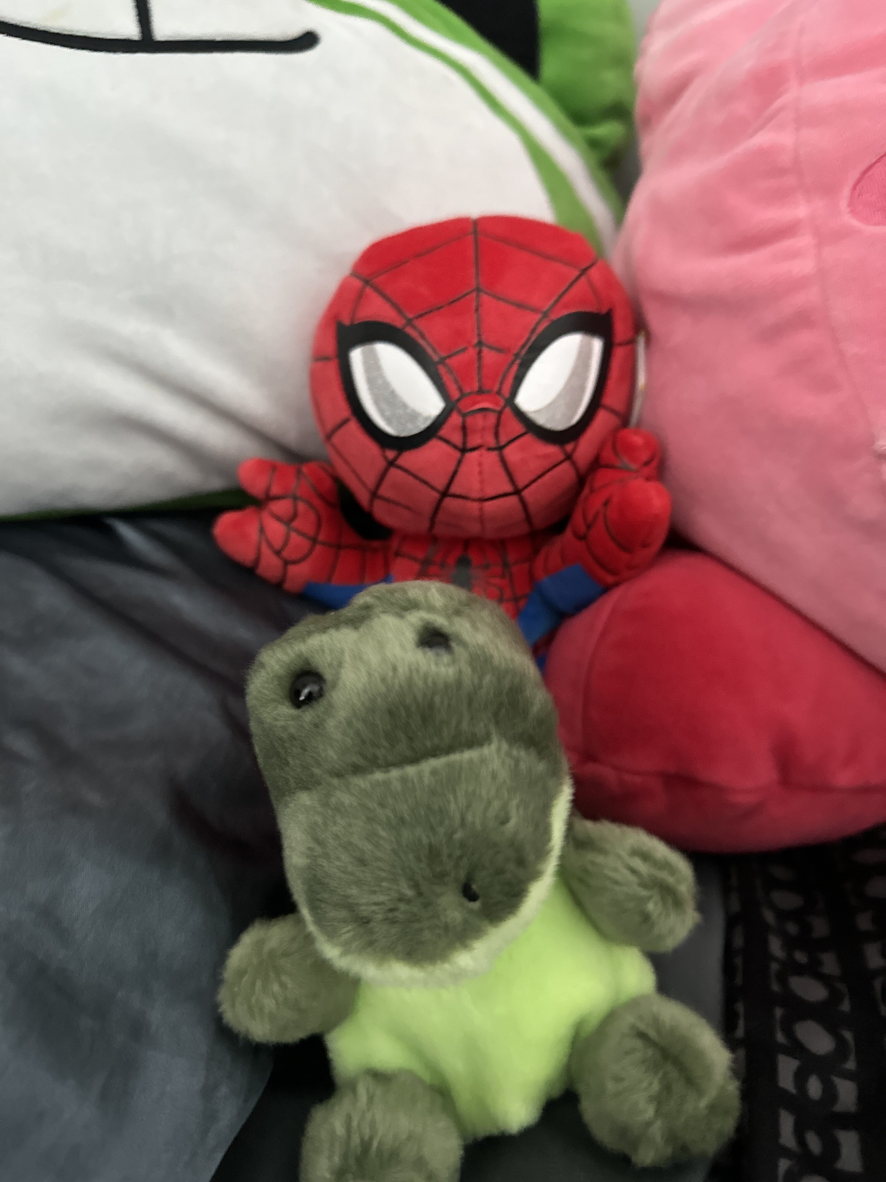 Polaroids and sparkle pens arranged like a zine spread.