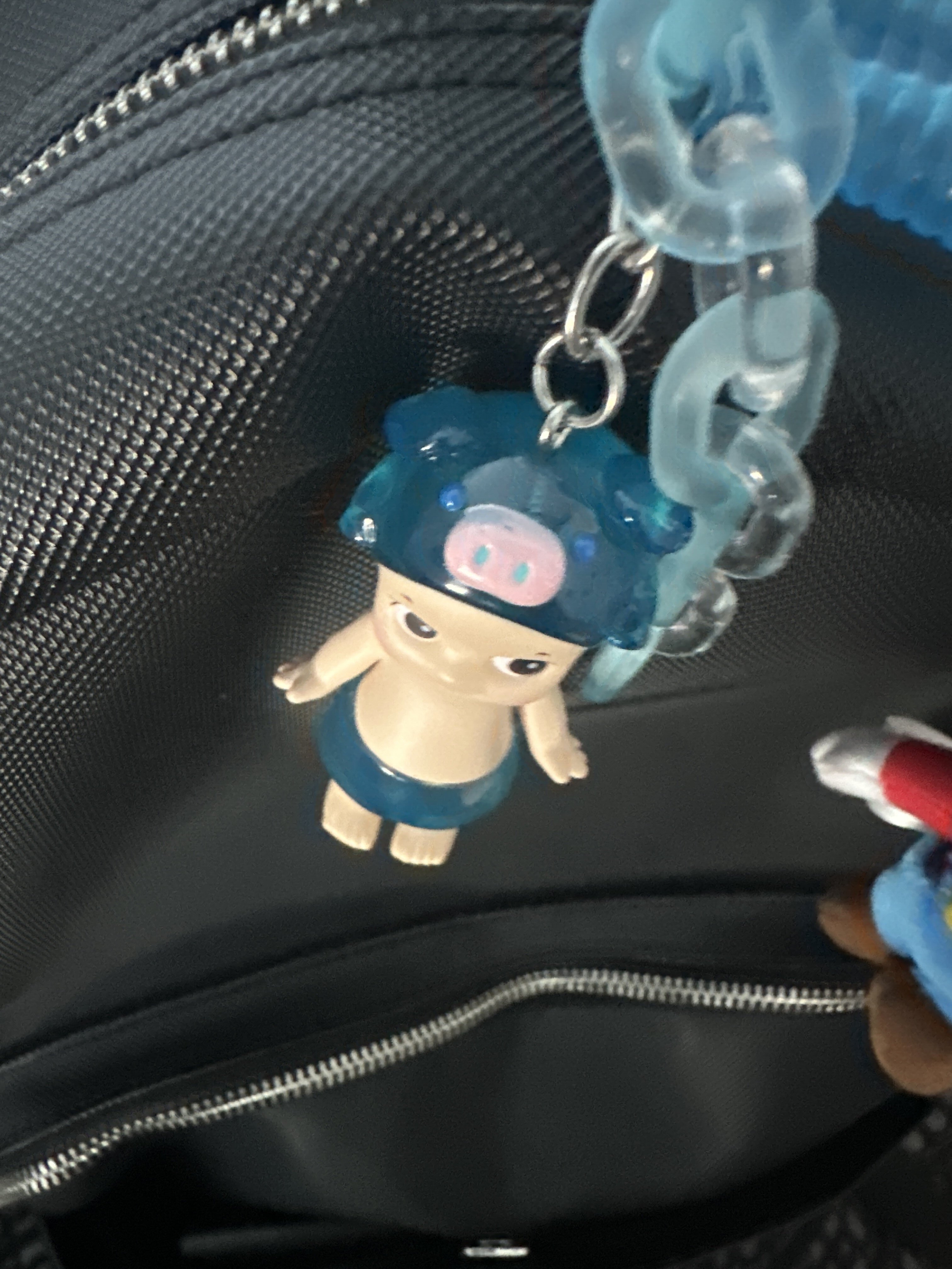 Drawer of sparkle-studded pouches we keep raiding.